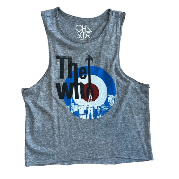 NWT Chaser The Who w/Target Tank in Grey Rock Band Album Tee TShirt Top M - Picture 2 of 5